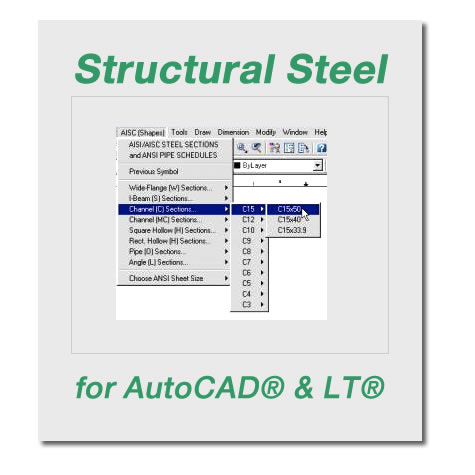 structural steel shapes autocad